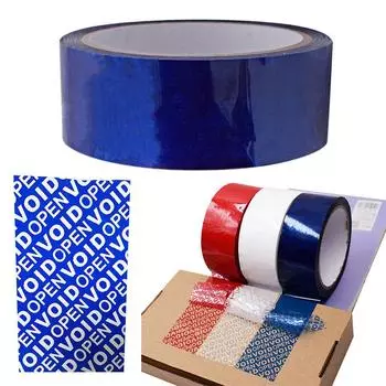 Вязкость поставки этикеток Void Security Герметизирующая наклейка Tamper Proof Adhesive Tape Этикетка Anti-Fake 5mm синий