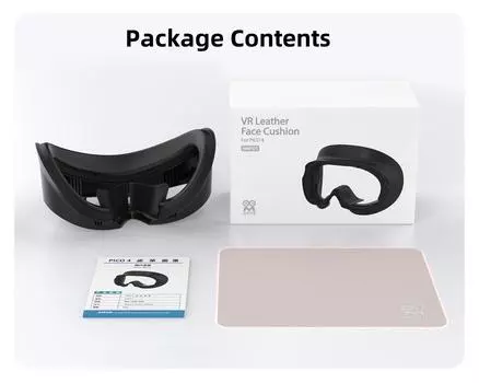 VR Интерфейс для лица Кронштейн Губчатая накладка на лицо Замена для VR-гарнитуры Pico 4 / PICO 4 Ultra Моющаяся Потостойкая Кожаная накладка на лицо чёрный