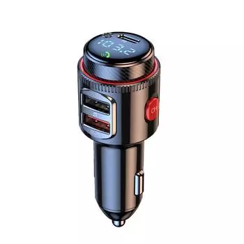 VR Robot PD30W+QC 3.0 Bluetooth 5.4 Автомобильный MP3-плеер FM-передатчик Беспроводная гарнитура U Disk Play USB Автомобильный адаптер для быстрой зарядки Fast charging