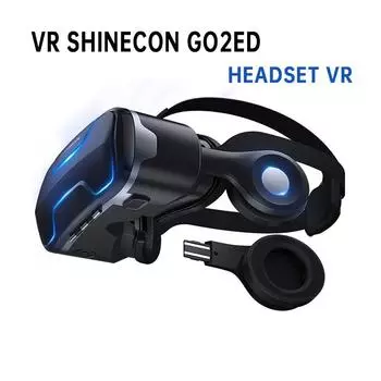 Vr Shinecon G02ed Realidade Virtual Vr очки коробка стерео шлем гарнитура дистанционное управление для Ios Android VR очки смартфон G02ED