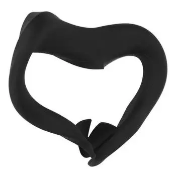 VR силиконовая маска для лица с защитой от пота, моющаяся, светонепроницаемая, стандартная наглазная накладка для Oculus Quest 2 VR GamingBlack Black