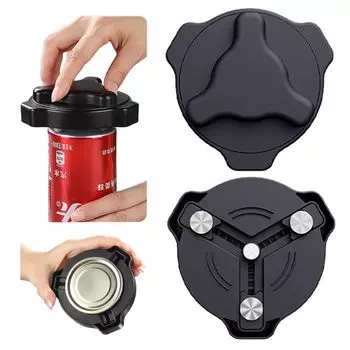 Вращающаяся банка Вращающаяся пивная банка Японская алюминиевая банка Гладкая для правой и левой стороны Подходит для черного открывалки, открывалки, стандартной, банки, газировки, еды, напитков, чёрный