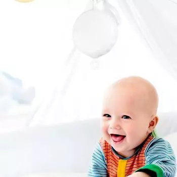 Вращающаяся детская кроватка, мобильный колокольчик, сенсорное просвещение, мобильная музыкальная шкатулка, мультяшный подвесной колокольчик, детская развивающая игрушка A