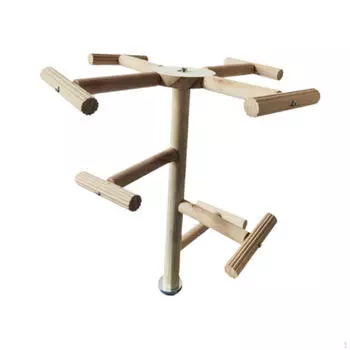 Вращающаяся игрушка-жердочка для птиц, попугай, скалолазание, шлифовальное деревянное колесо, попугай для