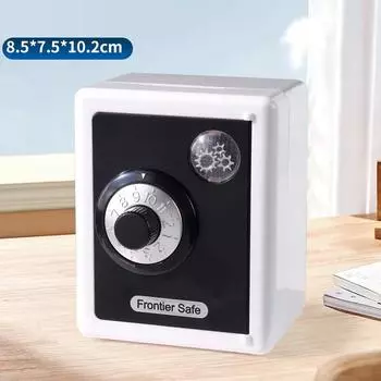 Вращающаяся Копилка с Паролем Мини Копилка для Монет Коробки для Денег Кодовый Замок Копилка для Монет Купюр Касса Сейф Детская Игрушка белый