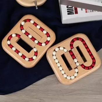 Вращающаяся красочная игрушка-боб, портативная игрушка для путешествий, снятия стресса и беспокойства, обучающая головоломка для мозга, сенсорная головоломка с вращающимися бусинами, игрушка-фиджет