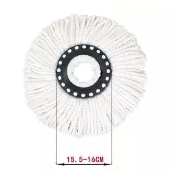 Вращающаяся круглая насадка для мытья полов 16 мм, тряпка из микрофибры, сменный чистый инструмент