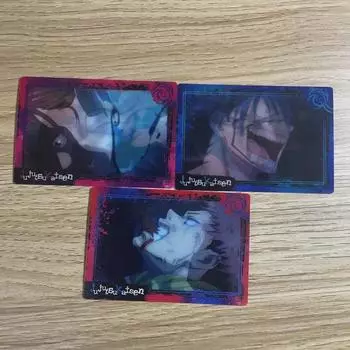 Вращающаяся линзовидная карта дзю-дзюцу Мегуми Итадори Сукуна Нобара