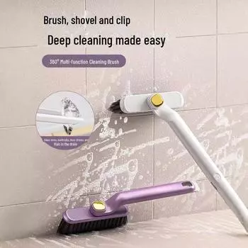 Вращающаяся многофункциональная щетка для чистки зазоров в ванной, кухне и на плитке 1 rotating brush (random color)