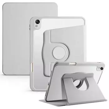 Вращающаяся на 360 градусов акриловая жесткая подставка для планшета Huawei Matepad 11 5 S 2024 чехол-держатель складной защитный чехол для планшета Matepad 11.5S 2024 серый
