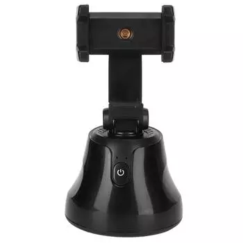 Вращающаяся на 360 градусов шаровая головка для умного отслеживания лица и камеры телефона с кронштейном для Live чёрный