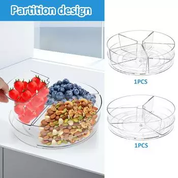 Вращающаяся на 360 градусов стойка для хранения приправ, разделенная на несколько частей, специи, закуски, масло, приправа, бутылка, поворотный стол, кухонный органайзер, подставка для подносов