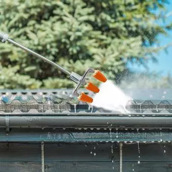 Вращающаяся насадка, тройная насадка, мойка высокого давления, запасной наконечник, вращающаяся на 4000 фунтов на кв. дюйм темно-оранжевого