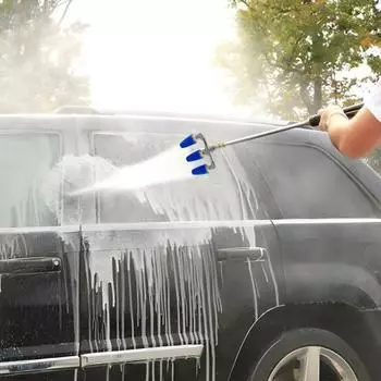 Вращающаяся насадка, тройная насадка, запасной наконечник для мойки высокого давления 4000 фунтов на кв. дюйм, вращающаяся насадка для мойки пола и окон синий