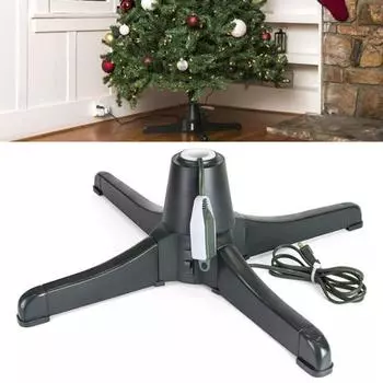 Вращающаяся подставка для рождественской елки, держатель для искусственной елки, вращающаяся вращающаяся вертушка для рождественских елок