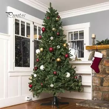 Вращающаяся подставка для рождественской елки, простая в сборке, электрическая вращающаяся подставка для искусственной елки, держатель для рождественских елок весом до 80 фунтов и высотой 7,5 футов EU