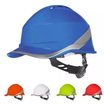 Вращающаяся регулируемая светоотражающая каска с бриллиантами, рабочий шлем, шифоновая шапка белый