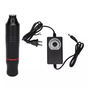 Вращающаяся ручка для татуировки Liner Shader Alloy Tattoo Machine Pen с источником питания US Plug