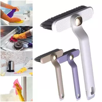 Вращающаяся щетка для чистки щелей, щетка для чистки щелей и швов плитки, щетка для чистки щелей и щелей, щетка для чистки пола в ванной комнате и кухне белый