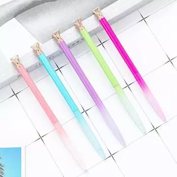 Вращающаяся шариковая ручка-ролик, школьные канцелярские принадлежности, свадебные канцелярские принадлежности, кристалл, алмаз, металл, розовое золото, роскошь black