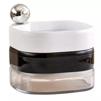 Вращающаяся шкатулка для украшений Многослойная пластиковая Антиокислительная Изящная Вращающаяся Шкатулка для украшений для белый