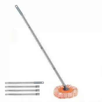 Вращающаяся швабра 30 см, для сухой и влажной уборки, поворот на 180° для уборки без мертвых зон, быстросменные насадки из микрофибры, Подсолнух Mop with 1PC Cloth