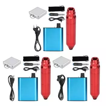 Вращающаяся тату-машинка с интерфейсом для ручки, зажимом для шнура, блоком питания для тату-машинки, набором для педали 9 US Plug