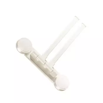 Вращающаяся вешалка для полотенец на присоске, не требующая сверления, экономящая место, двойная вешалка для ванной комнаты или кухни 2S