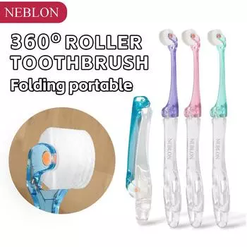 Вращающаяся зубная щетка NEBLON 360 имеет новую конструкцию головки, которая очищает все стороны зубов, защищает десны и сохраняет чистоту полости рта. карибского бассейна зеленый