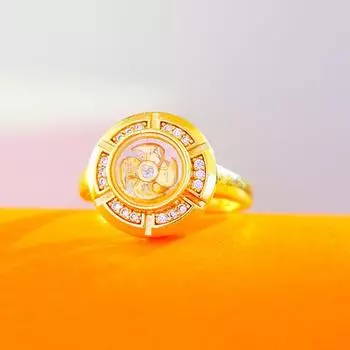 Вращающееся кольцо в виде ветряной мельницы в этническом стиле для женщин - дизайн в стиле Юго-Восточной Азии и Таиланда Six pages