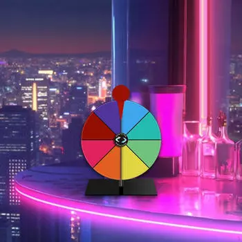 Вращающееся колесо 8 слотов DIY Supplies настольная рулетка вращение для вечеринки торговая выставка