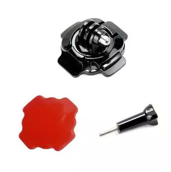 Вращающееся на 360 градусов крепление для шлема с клейкой наклейкой 3 м для Gopro Hero 12/11/10/9/8/7/6/5 Xiaomi Yi, аксессуары для экшн-камеры