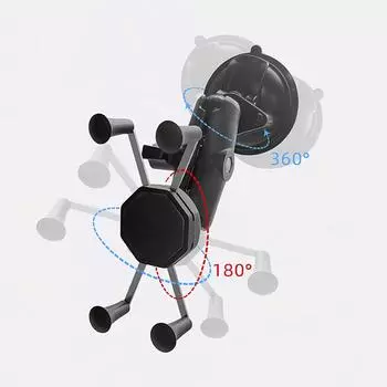 Вращающееся на 360 градусов шаровое крепление с поворотным замком и присоской, крепление на окно для мобильных телефонов, аксессуары для экшн-камер