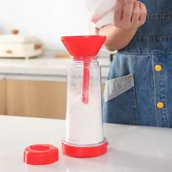 Вращающееся сито для муки, ручной полуавтоматический миксер для муки, бытовые инструменты для выпечки, пластиковое сито для муки, кухонный гаджет