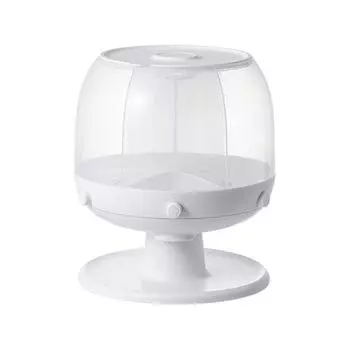 Вращающееся ведро для риса, бытовая защита от насекомых и влаги, герметичный ящик для хранения риса, перегородка для хранения белый