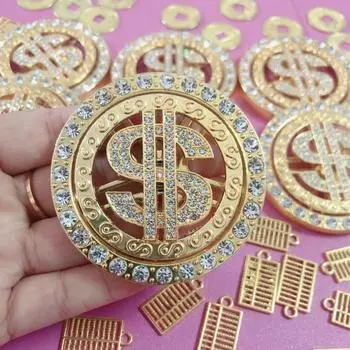 Вращающиеся доллары США Доллар США Кристалл DIY Самодельные новогодние ракушки Заработайте деньги S