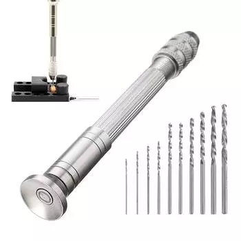 Вращающиеся инструменты Ручная дрель Серебряный алюминиевый сплав Алмаз 1pc