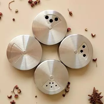 Вращающиеся крышки для специй, стеклянная коробка для приправ из нержавеющей стали, регулируемая кухонная зубочистка, органайзер для перца, солонка серебряный