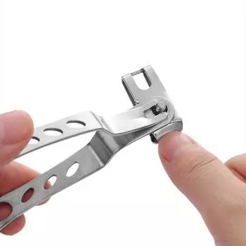 Вращающиеся на 360 градусов креативные кусачки для ногтей из нержавеющей стали, инструмент для ремонта ногтей и ног 8CM (prata)