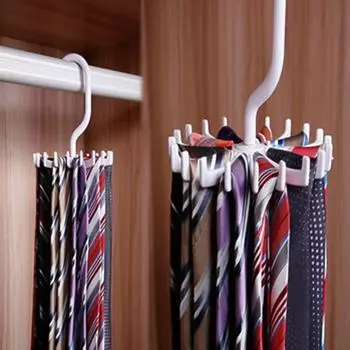 Вращающиеся на 360 градусов вешалки для галстуков чёрный
