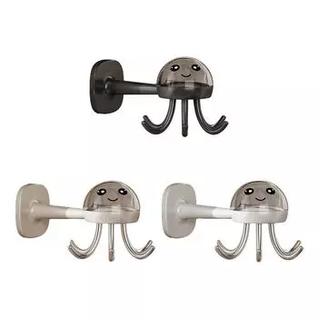 Вращающиеся на 360° вешалки для полотенец, настенные с 6 захватами для домашней кухни, ванной комнаты A бежевый