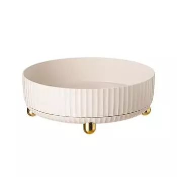 Вращающиеся поддоны для хранения, нескользящая подставка для фруктов, прочная для кухонных гаджетов M зелёный