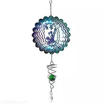 Вращающиеся садовые украшения для улицы, колокольчики, разноцветные бабочки, феи, балконные ветряные вертушки, кавайные настенные украшения для дома, подвески