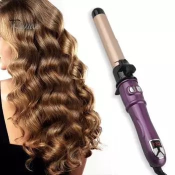 Вращающиеся щипцы для завивки волос, полностью автоматические, создают большие волны, кудри, палочка для завивки волос, женские косметические аксессуары EU Plug A
