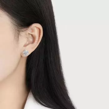 Вращающиеся серьги-цветы в виде нитей, маленькие, ароматные, корейская версия, ожерелье в виде травы на удачу, серьги в виде четырехлистного клевера