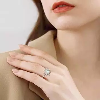 Вращающиеся солнечные кольца для женщин, антистресс, беспокойство, непоседа, подсолнух, солнце, звезда, кольцо, вечеринка, эстетическое украшение, подарок