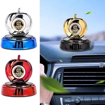 Вращающийся автомобильный ароматерапевтический очиститель воздуха на солнечной энергии для автомобилей, фруктовый дизайн, диффузор эфирного масла, украшение для дома