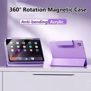 Вращающийся чехол для iPad Air 11 дюймов 2024 Air 6th Pro11 Pro 12,9 Air2 1 9,7 6th 5th 10th 10,9 10,2 9th 8th 7th Air 5 4 3 Mini 6 Air 2 1 9.7 6th 5th