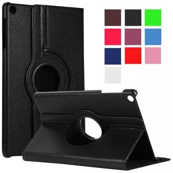 Вращающийся чехол для Samsung Galaxy Tab A8 10,5 SM-X200 A7 T500 8,7 T220 A 10,1 T510 T580 8,0 T290 S6 Lite 10,4 P610, чехол для планшета Tab A 8.0 2019 T290 чёрный
