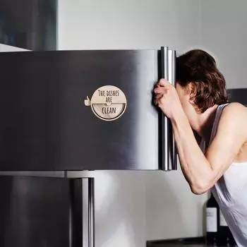 Вращающийся деревянный поворотный стол, настольное украшение, интересные украшения для дома, кухни, холодильника, стены One Size